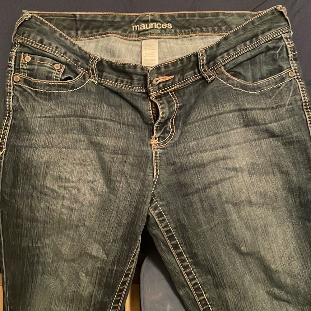 Maurice’s. Straight cut. Denim jean. Size 11/12. Long.